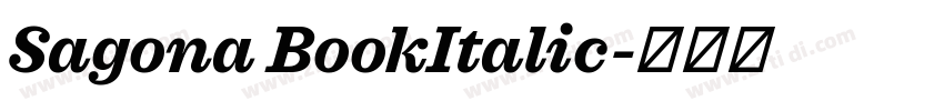 Sagona BookItalic字体转换